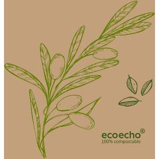 Duni Dunisoft airlaid serviet 20x20cm Veggies, 180 stk
