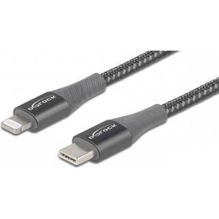 Delock USB-C PD til Lightning kabel - MFi - Grå - 0.5 m