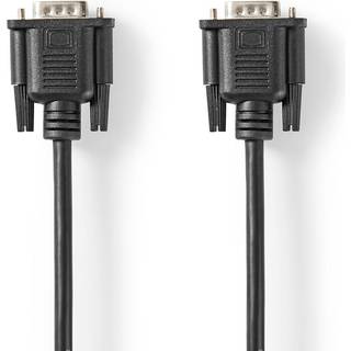 VGA (han) kabel - Høj opløsning - 2m - Sort