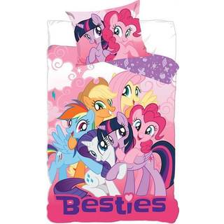 My Little Pony sengetøj - 140x200 cm - MLP Besties - 2 i 1 design - Sengesæt i 100% bomuld
