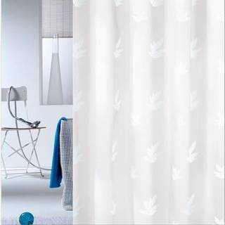 Badeforhæng fra ENGHOLM - LEAVES HVID