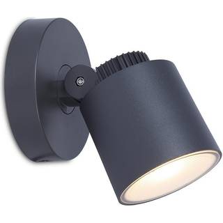 LUTEC EXPLORER udendørs LED væglampe, IP54, mørk grå