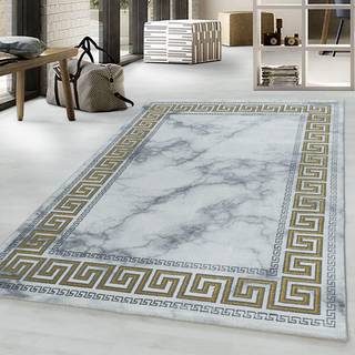 Naxos Kortluvet tæppe Marmor - Guld - 200x290