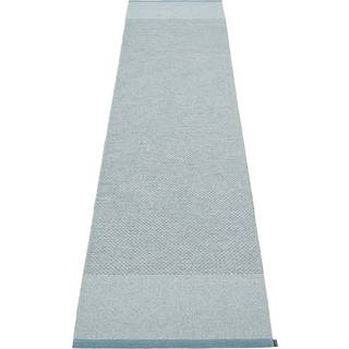 Pappelina Edit Tæppe Dove Blue / Blue Fog / 70x300 Cm - Ensfarvede tæpper Polyester Stone Metallic - ET3I730