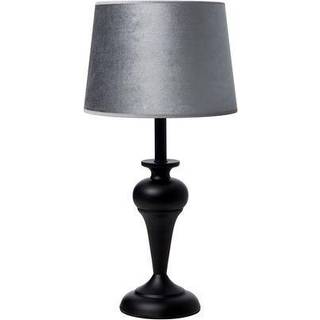 Silke Bordlampe Stor - Grå Velour Skærm - Nielsen Light