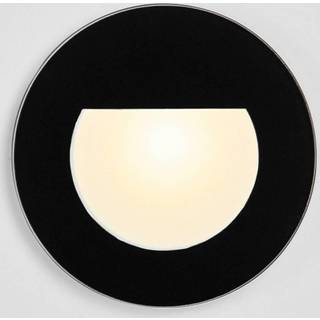 BRUMBERG Wall Kit68 lampe flad rund sort