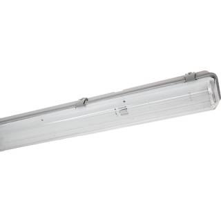 Limea T8 LED armatur - Til 2x 150cm LED rør, IP65 vandtæt, gennemfortrådet