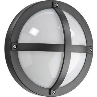 SG Armaturen Solo 1100 LED væglampe med skumringsrelæ, Ø27 cm, IP65, grafitgrå