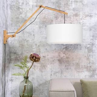GOOD & MOJO Andes væglampe justerbar hvid Ø47cm