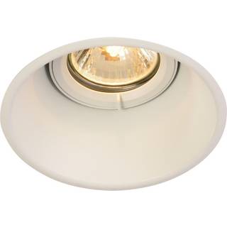 SLV Horn indbygningslampe, QPAR51, hvid, aluminium, Ø 10,5 cm