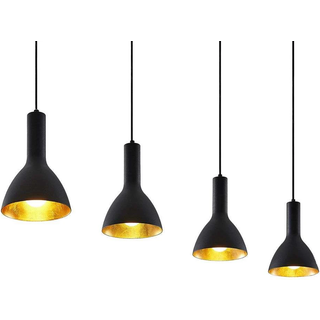 Arcchio Hængelampe Cosmina, 4 lyskilder, længde 120 cm, sort