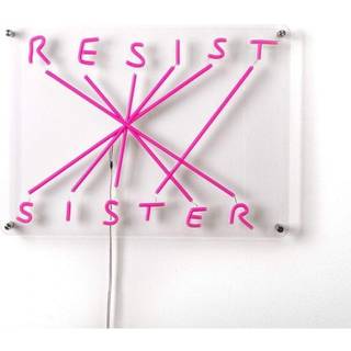 Resist-Sister dekorativ LED-væglampe, fuchsia