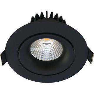 Nordtronic Velia Tilt indbygningsspot rund 10,9W LED 2700K, mat sort