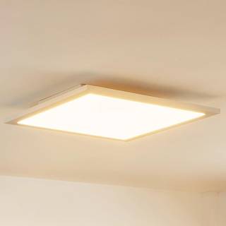 Lindby LED-panel Enja, hvid, aluminium, 39,5 cm x 39,5 cm