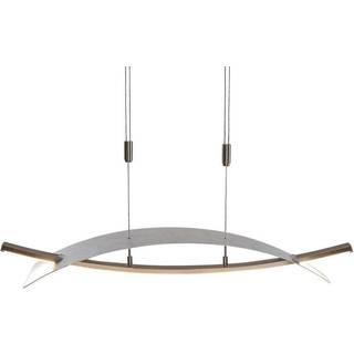 Lucande LED-hængelampe Marija, 91 cm, sølv, dæmpbar