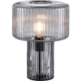 Paul Neuhaus Fungus bordlampe, røgfarvet, glas, 34 cm