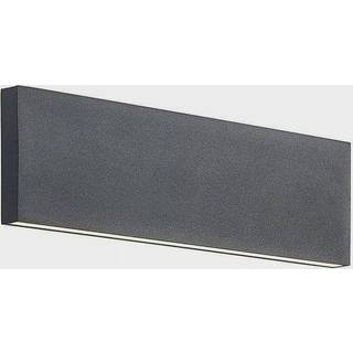 Lindby LED-væglampe Ignazia, 28 cm, sort, metal, op/ned