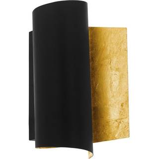 EGLO FALICETTO væglampe, sort/guld
