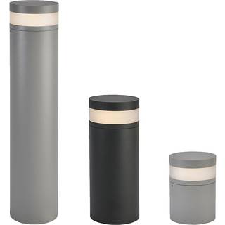 Norlys Stavanger pullert, mellem, E27, IP65, grafit/frostet