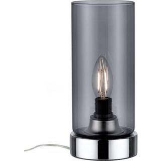 Paulmann bordlampe Pinja krom/røggrå