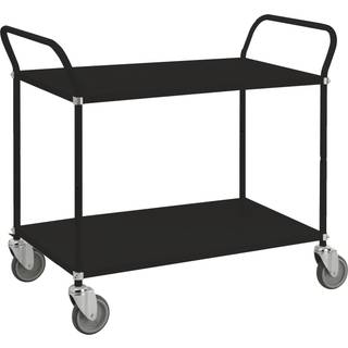 Kongamek 90 x 44 Sort Vogn med 2 hylder i lys farve