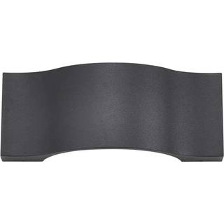 Lucande LED-væglampe Jace, antracit, metal, 28 cm, IP54