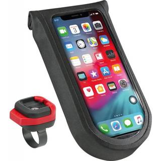 Klickfix Phonebag Tour S - Cykeltelefontaske med Touch Funktion, Regntæt, Passer til 7,5x15 cm Telefoner, Inkl. Quad Mini Adapter