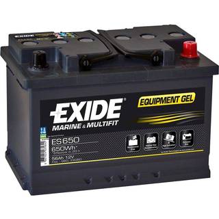 Exide Marine og Multifit ES650 GEL Batteri - 12V 56Ah (20h)
