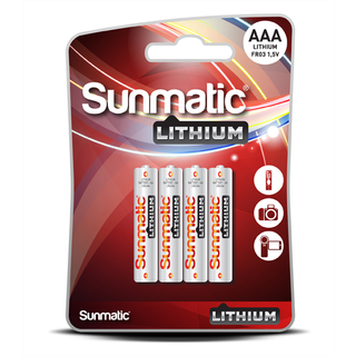 Sunmatic lithium bat. aaa 1,5 V