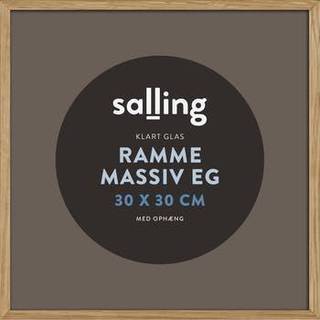 Ramme i massiv eg m. glas - 30x30 cm (På lager i varehus)