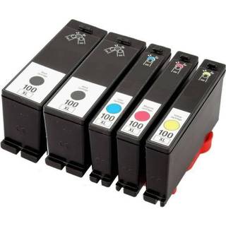 Kompatible blækpatroner Lexmark 100 XL - 014N1068E, 5 stk. rabatpakke 75,5 ml