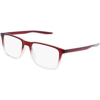 Nike Unisex NIKE 7130 609 Optiske stel Plast Rød Firkantet