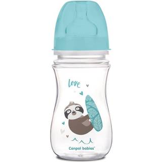Canpol babies Exotic Animals sutteflaske Blue 240 ml - 240 ml