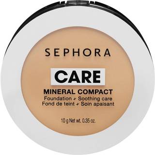 Sephora Collection - Pleje Mineral Kompakt - Foundation + Beroligende Pleje - Care Mineral Powder Fdt-22 R35 - For Women - Beige