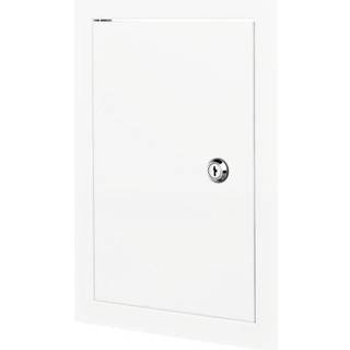 Inspektionslem IML metal med lås 200x200 mm, hvid