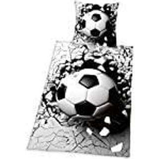 Fodbold 3D Sengetøj - 100 Procent Bomuld
