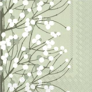 Marimekko Lumimarja servietter 33x33 cm 20-pak Grå
