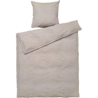 Juna Bæk & Bølge Sengesæt 150x210 + 50x60 Cm t - Sengetøj Økologisk Bomuld Grå - 636464