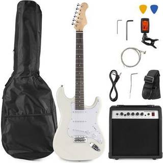 El-Guitar pakke med 40W guitar-forstærker, taske, digital-tuner, rem og kabler,