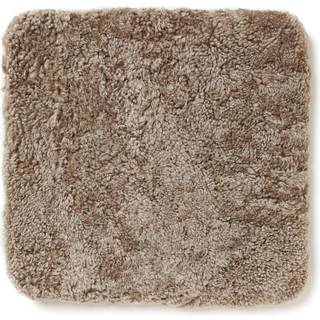 Skinnwille, Siddehynde Curly PAD Light Brown 40x40 cm