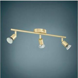 EGLO BUZZ LED spotskinne 3L, børstet messing