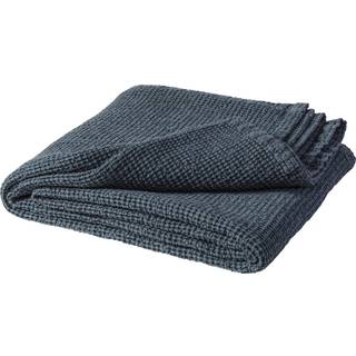 Scandi Living Moss sengetæppe 160x260 cm Storm blue (blå)