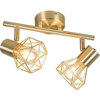 Art deco spot messing, der kan drejes og vippes - Mosh 2