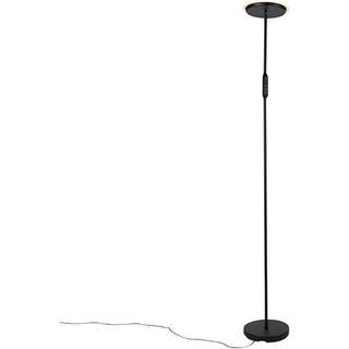 Gulvlampe sort inkl. LED med fjernbetjening - Bumu