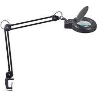 MAULviso LED-forstørrelseslys, sort, højde 50 cm, klemme