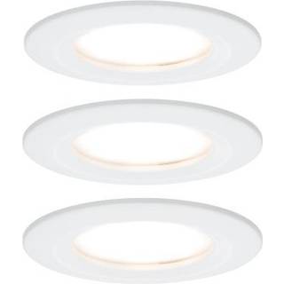 Paulmann Nova LED indbygningslampe 3stk. stiv hvid