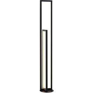 Lucande LED-gulvlampe Hylda, 123 cm, sort, aluminium