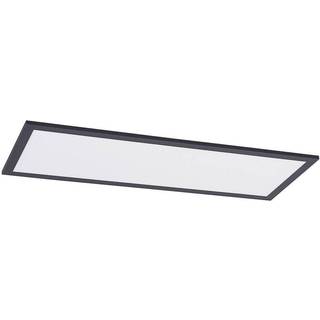 Lindby LED-panel Nelios, 80 x 30 cm, 4.000K, sort, metal