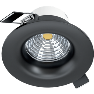 EGLO SALICETO indbygningsspot, LED 6W 2700K, sort