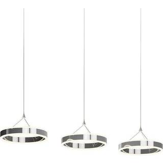 Lucande LED-pendellampe Lyani, 115 cm, 3 lyskilder, krom, dæmpbar